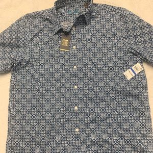 Tasso Elba Teal/Pattern Men’s Button Up